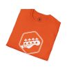 Orange Bass Guitar Badge T-Shirt — Retro Musician Tee for Bass Players - Thumbnail Image 40