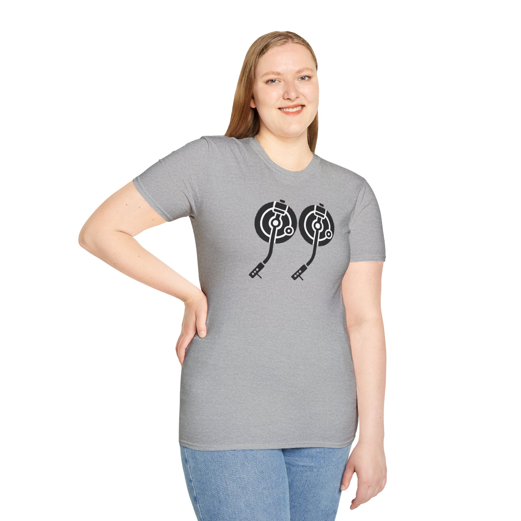 Record Player Turntable Tee — Retro DJ Vinyl Graphic T-Shirt - Image 45