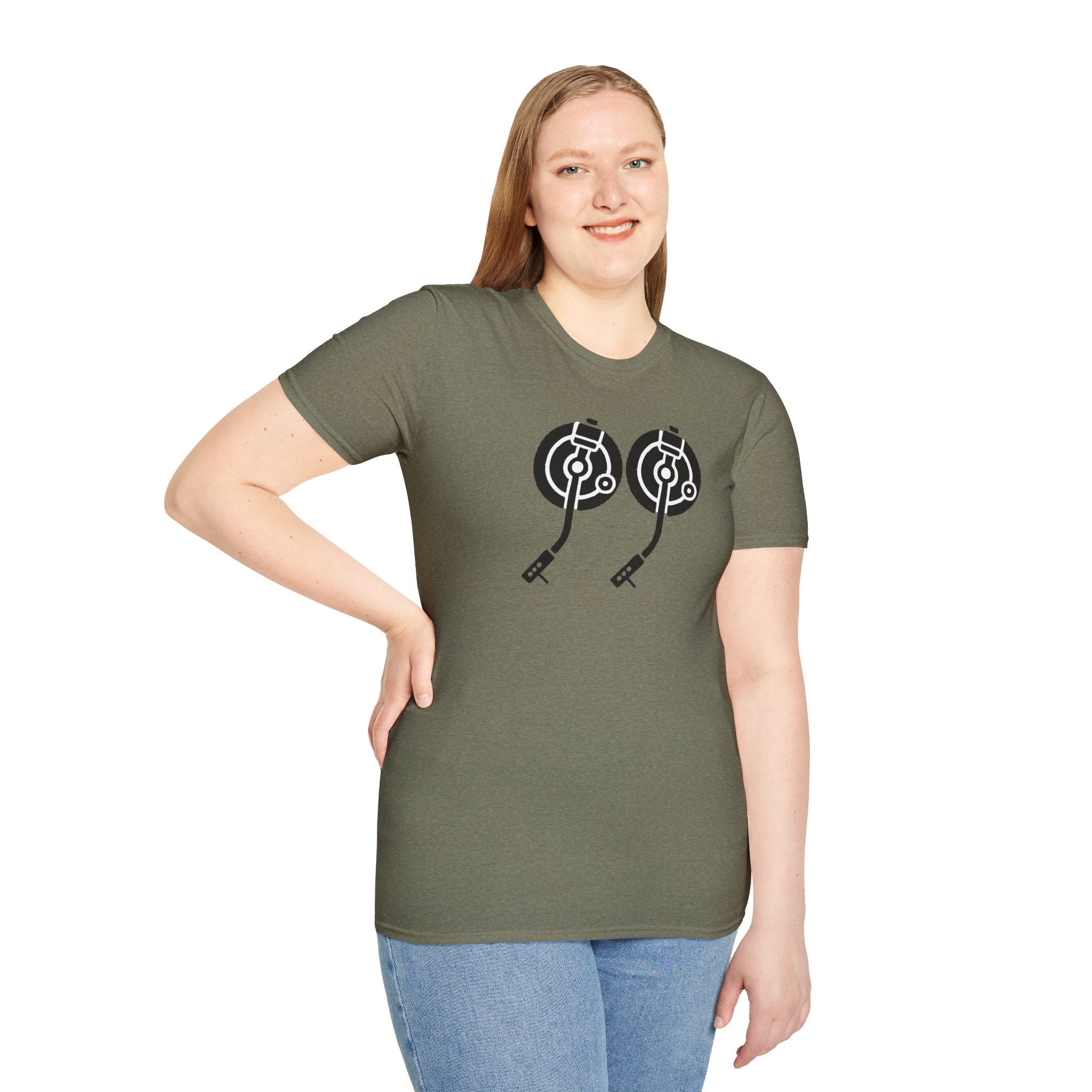 Record Player Turntable Tee — Retro DJ Vinyl Graphic T-Shirt - Image 85