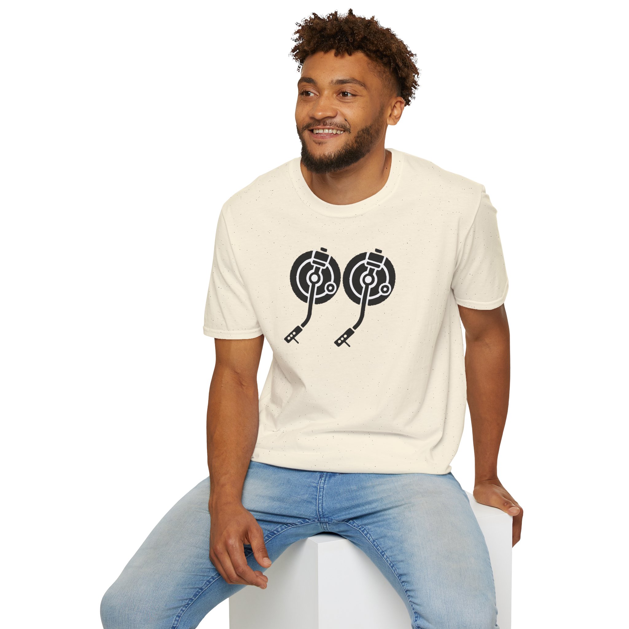 Record Player Turntable Tee — Retro DJ Vinyl Graphic T-Shirt - Image 59