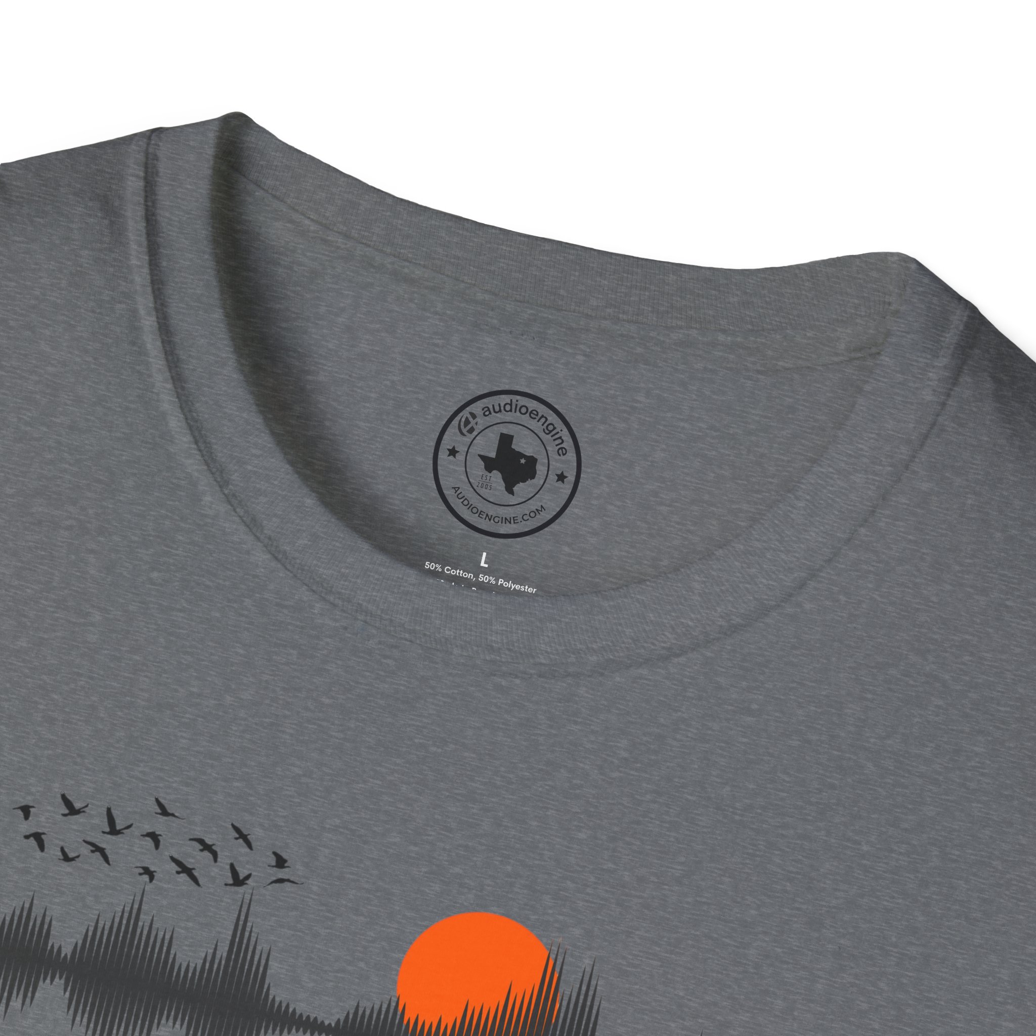 Sunset Soundwave T-Shirt — Minimal Nature Waveform Tee - Image 83