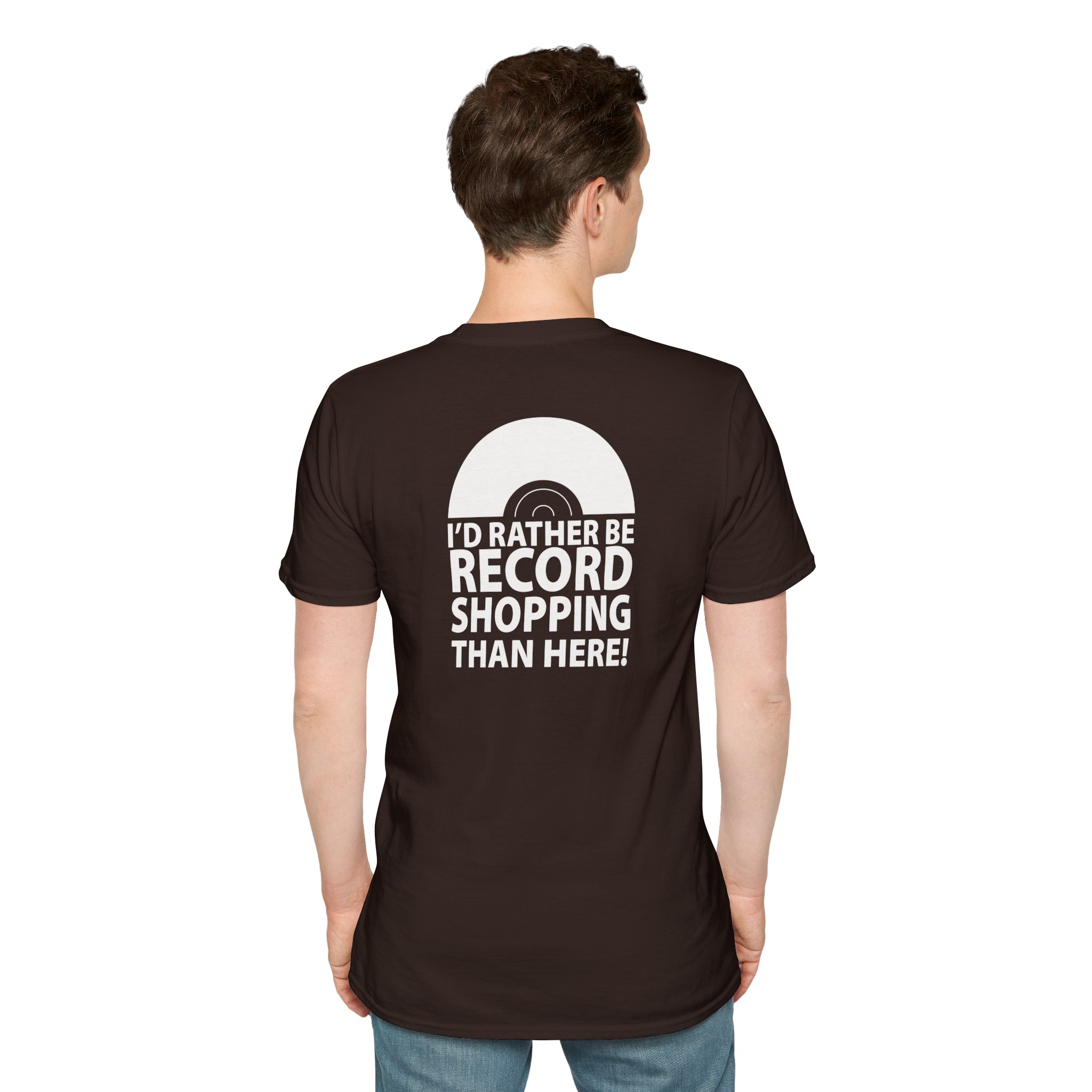 Record Shopping T‑Shirt — “I’d Rather Be Record Shopping Than Here!” Vinyl Lover Tee - Image 30