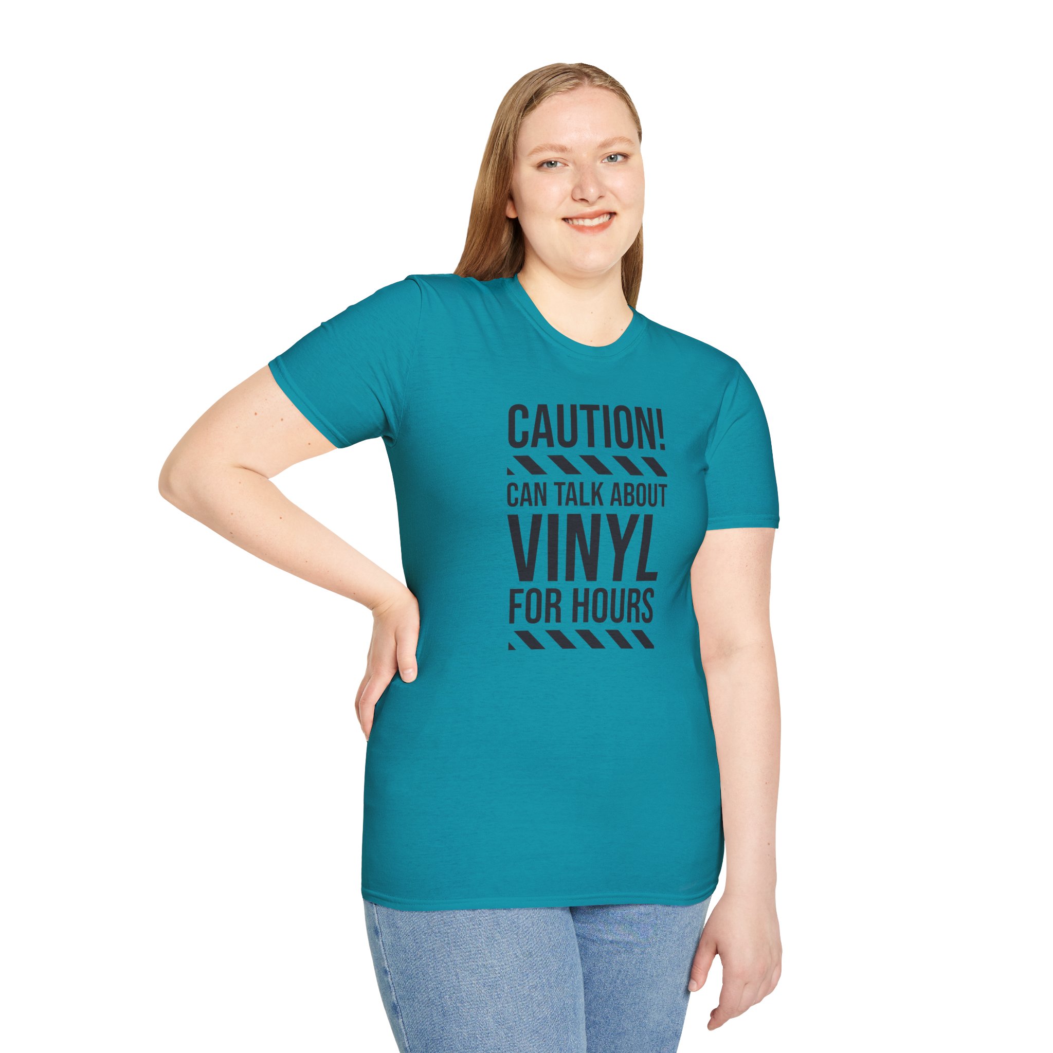 Vinyl Lover T-Shirt — "Caution! Can Talk About Vinyl For Hours" Music Tee - Image 71