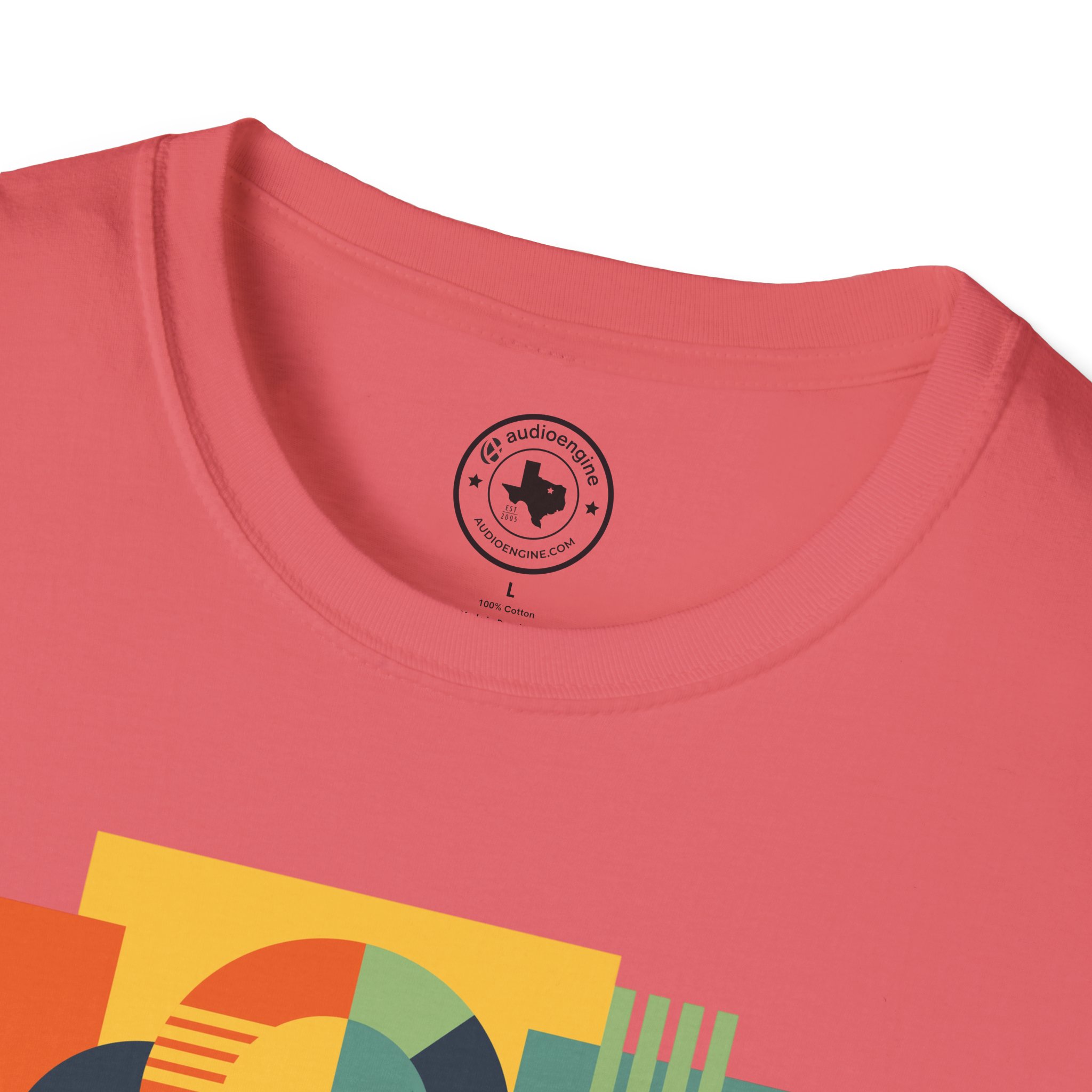 Retro Geometric Vinyl Record T-Shirt - Image 27