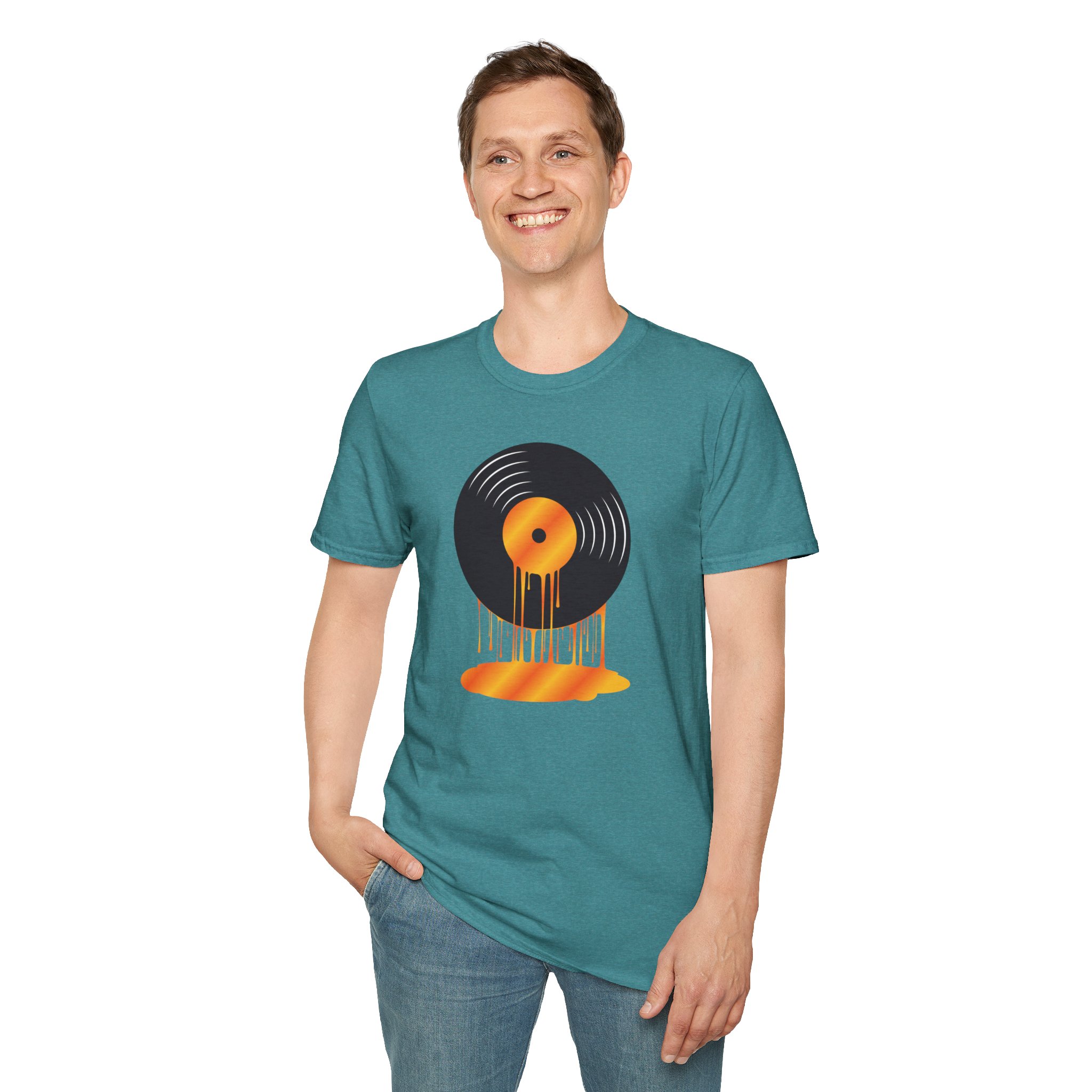 Melting Vinyl Record T-Shirt – Retro Music Tee - Image 60