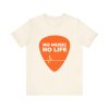 Music Lover's Short Sleeve Tee, "No Music No Life" Shirt, Gift for Musicians, Concert T-Shirt, Casual Music Apparel - Thumbnail Image 9