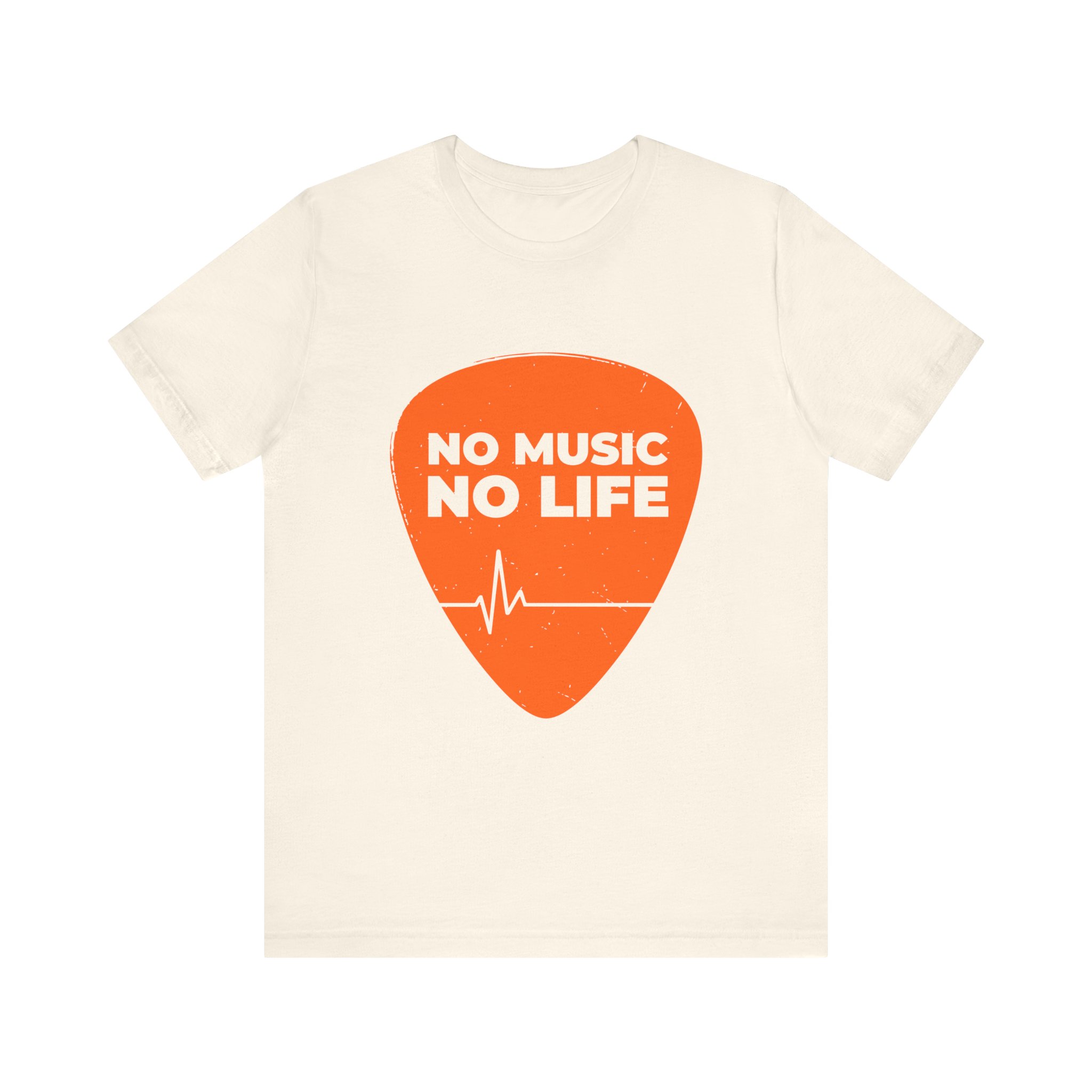 Music Lover's Short Sleeve Tee, "No Music No Life" Shirt, Gift for Musicians, Concert T-Shirt, Casual Music Apparel - Image 9