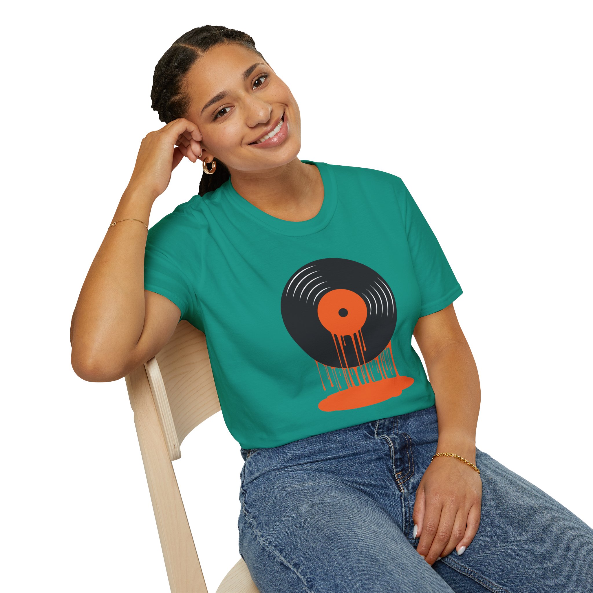 Vinyl Record Drip T-Shirt — Retro Music Tee - Image 77