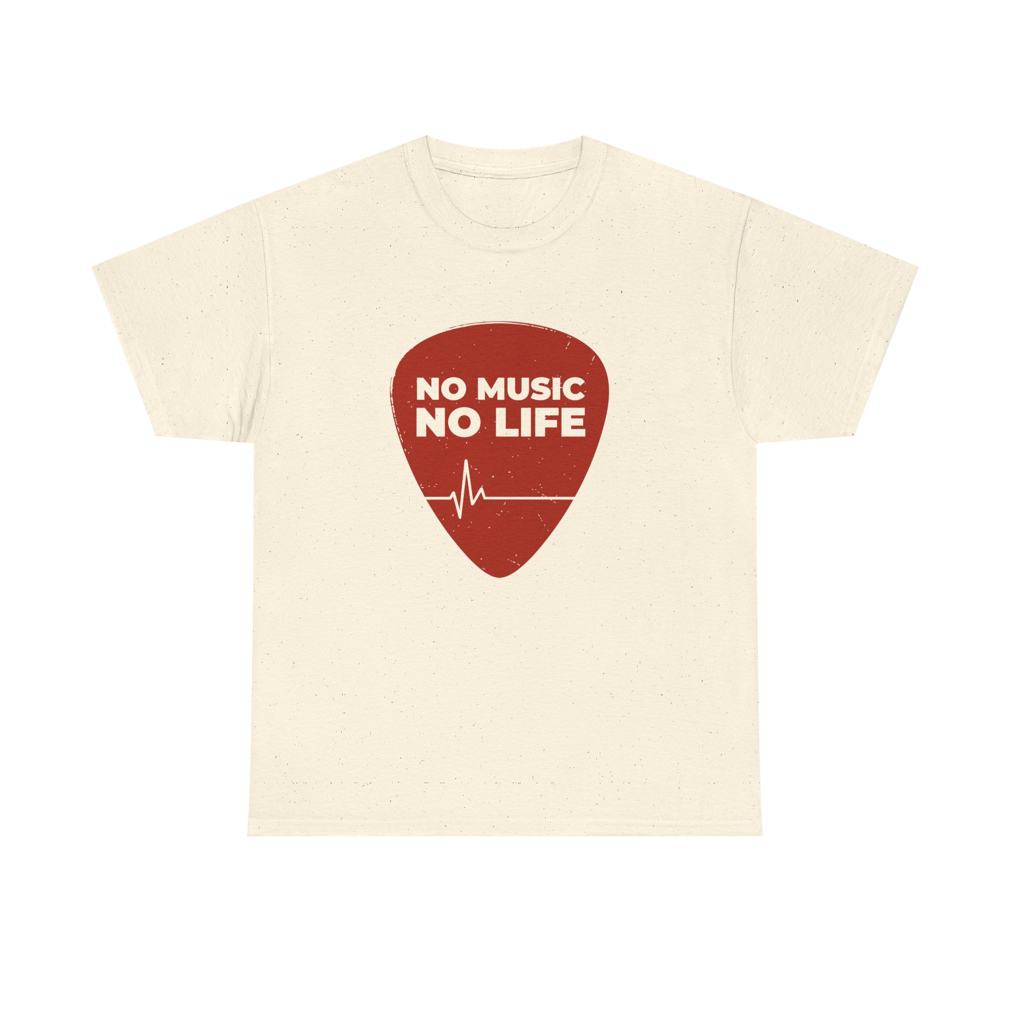No Music No Life Unisex Heavy Cotton Tee - Image 1