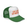 'Life is Short' Trucker Cap - Music Lover's Essential - Thumbnail Image 2