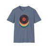 Retro Vinyl Record T-Shirt — Rainbow Stack Turntable Tee - Thumbnail Image 2