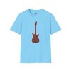 Electric Guitar Graphic T-Shirt — Red Psychedelic Music Tee - Thumbnail Image 91