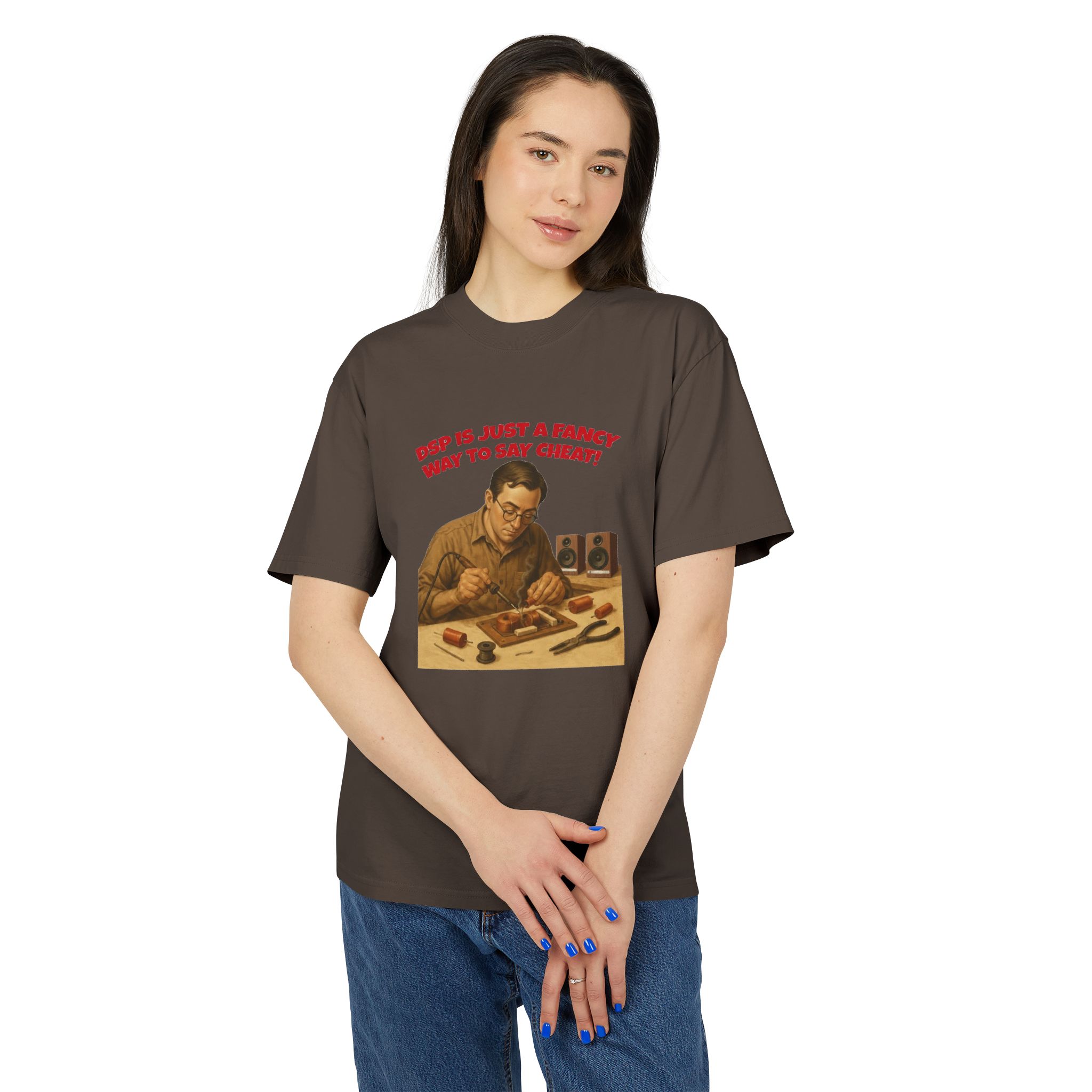 Retro Humor Unisex Heavy Faded Tee - "DSP is Just a Fancy Way to Say Cheaty!" - Image 19
