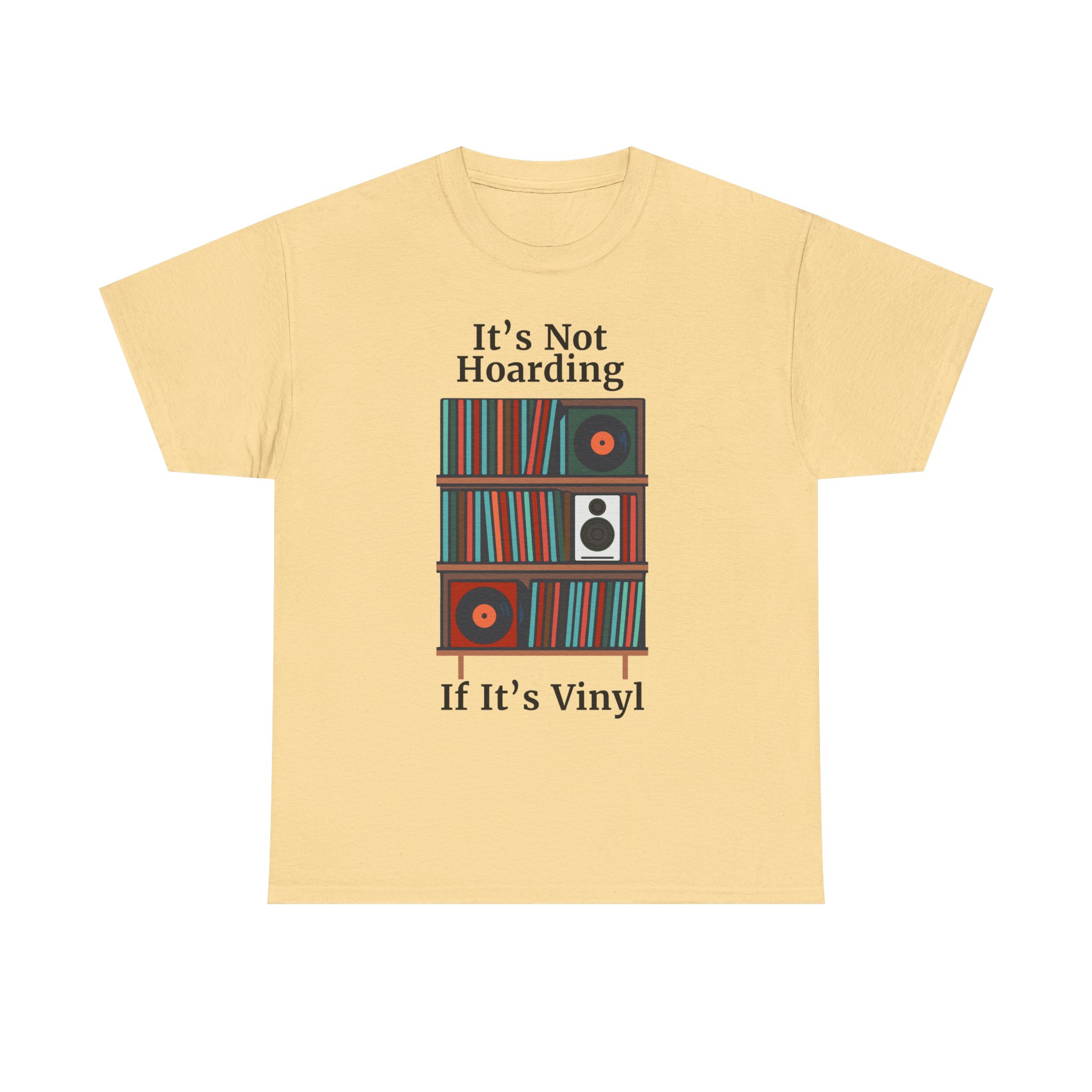 Vinyl Lover's Tee, Music Enthusiast Shirt, Record Collector Gift, Unique Vinyl Print T-Shirt, It's Not Hoarding If It's Vinyl - Image 9