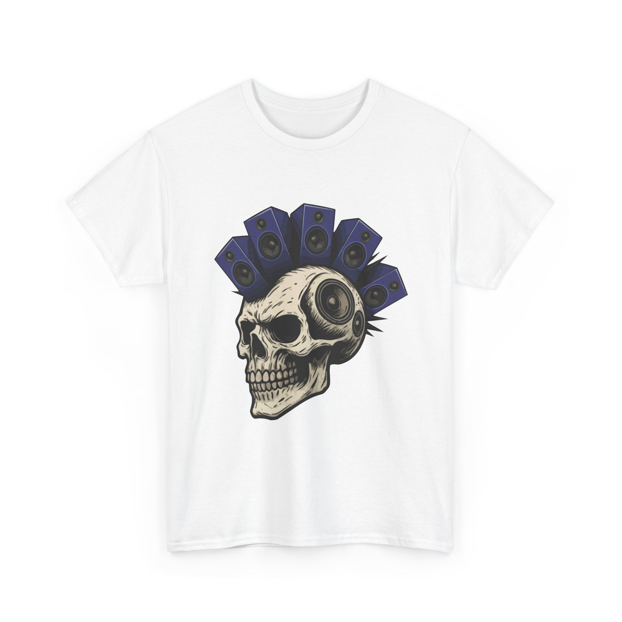 Skull Graffiti T-Shirt, Music Lover Tee, Festival Fashion Shirt, Unisex Graphic Tee, Edgy Streetwear Apparel - Image 3