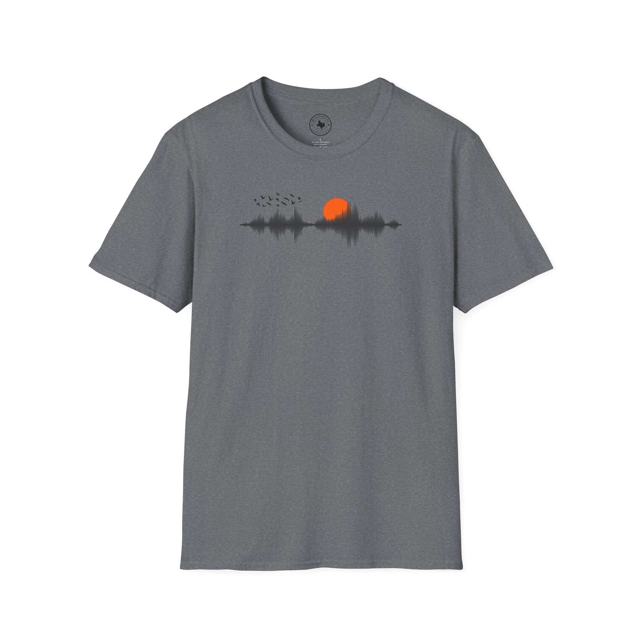 Sunset Soundwave T-Shirt — Minimal Nature Waveform Tee - Image 81