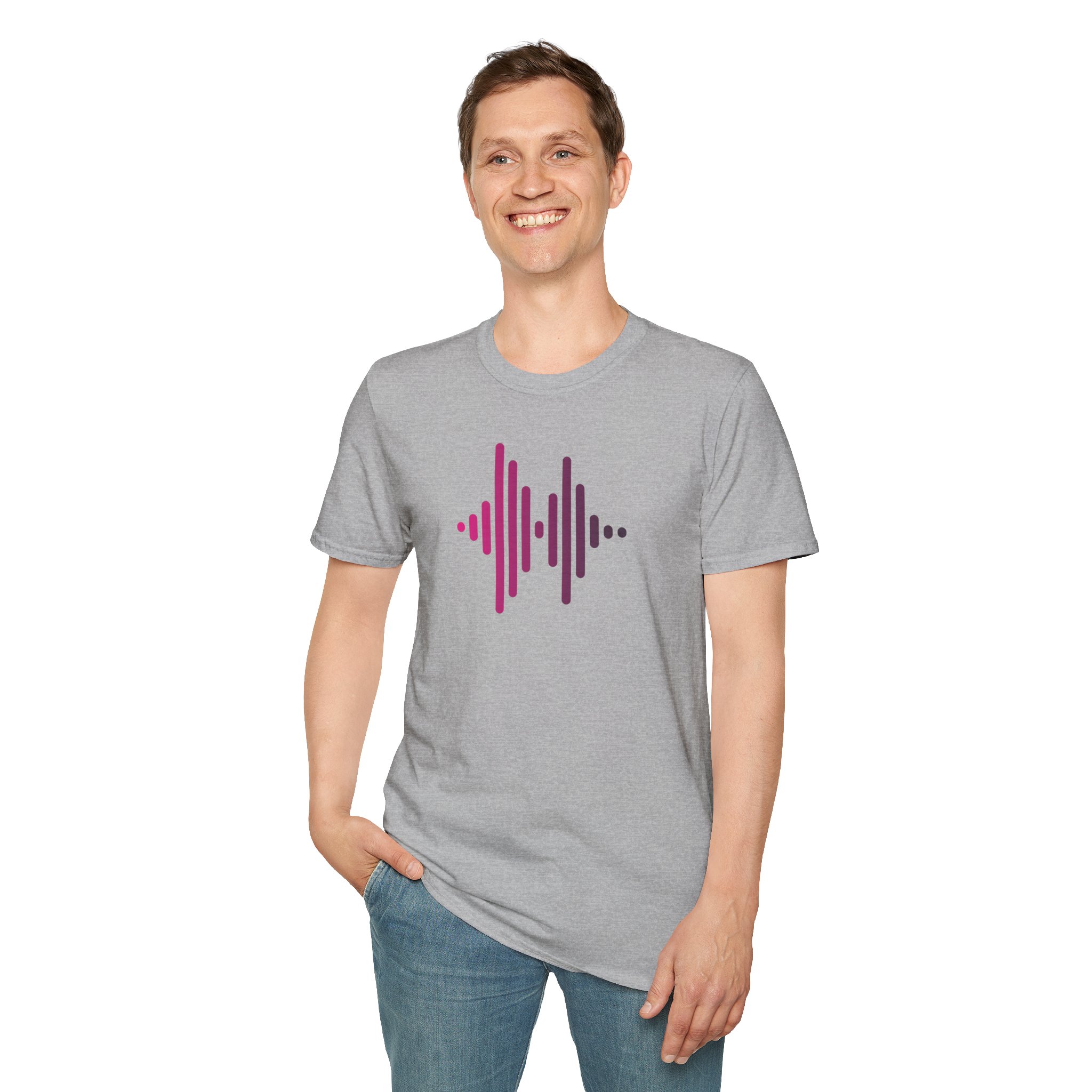 Audio Waveform Graphic Tee — Gradient Soundwave T-Shirt - Image 38