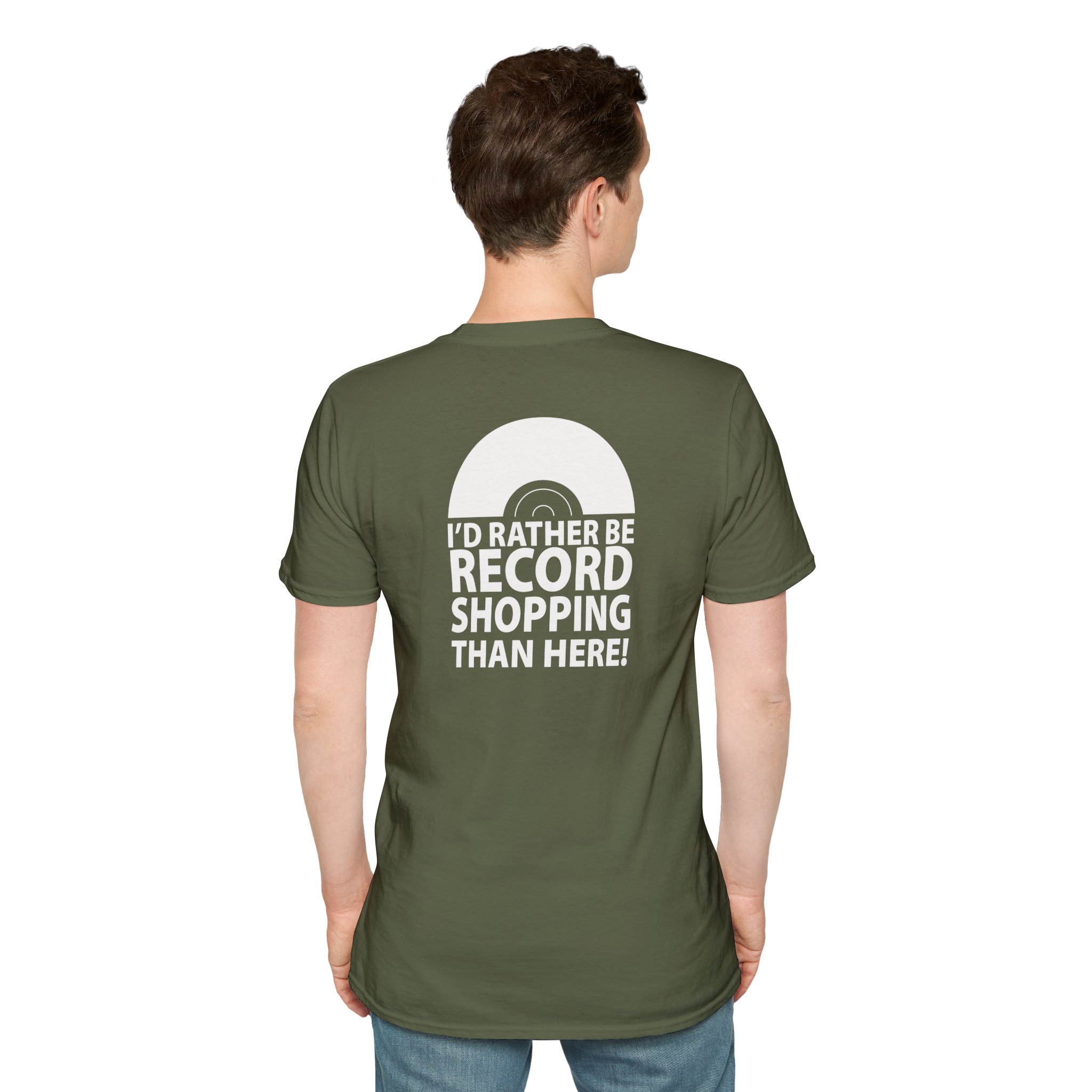 Record Shopping T‑Shirt — “I’d Rather Be Record Shopping Than Here!” Vinyl Lover Tee - Image 36