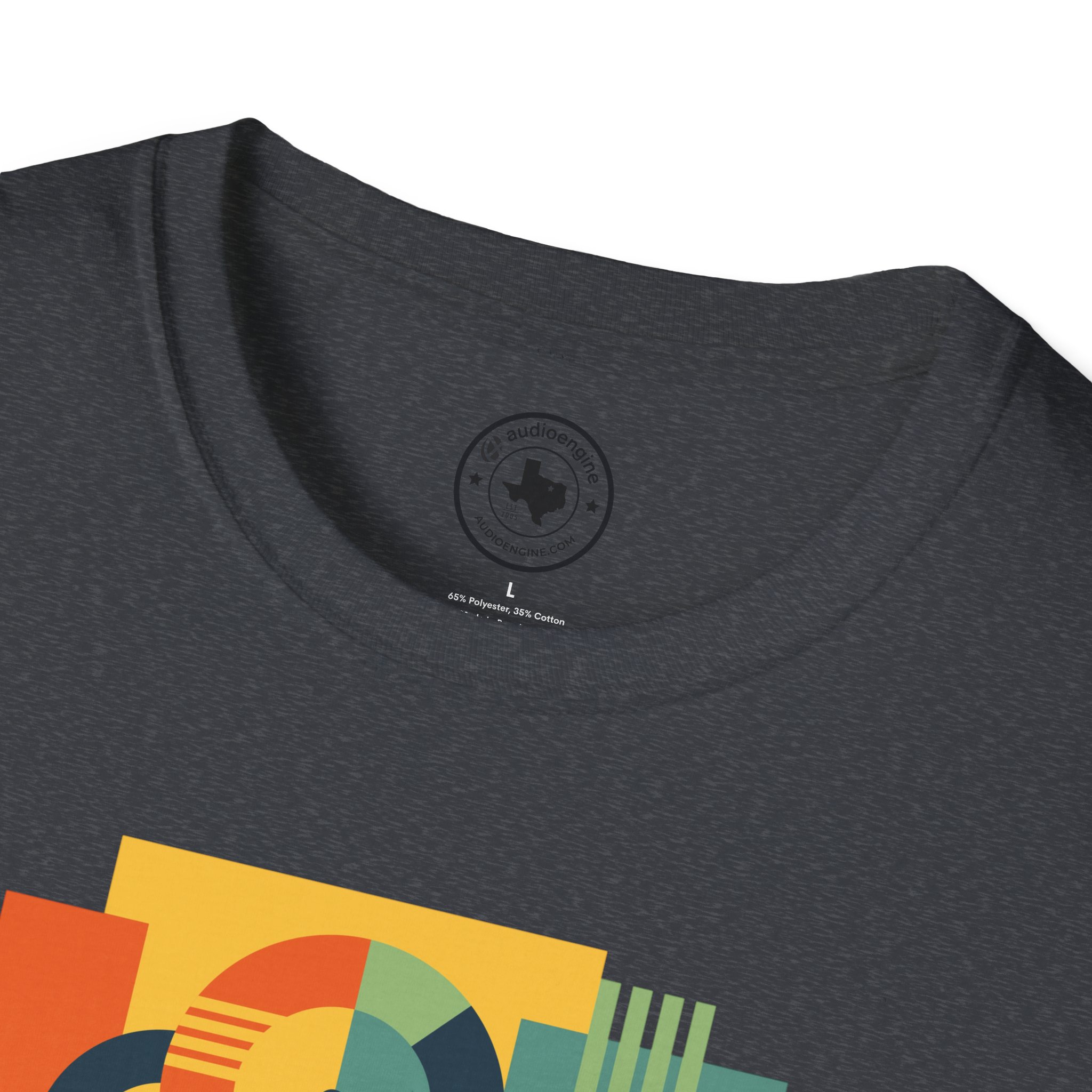 Retro Geometric Vinyl Record T-Shirt — Vintage Music Graphic Tee - Image 103
