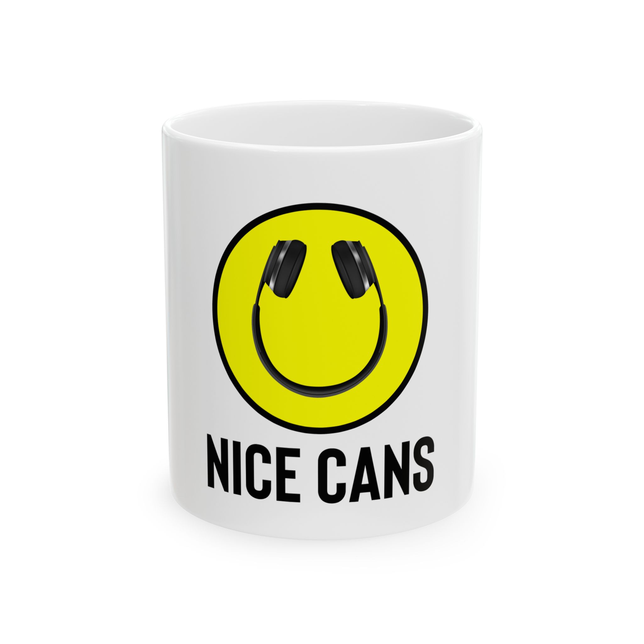 Funny Ceramic Mug - 'Nice Cans' Design - Perfect Gift for Music Lovers - Image 1