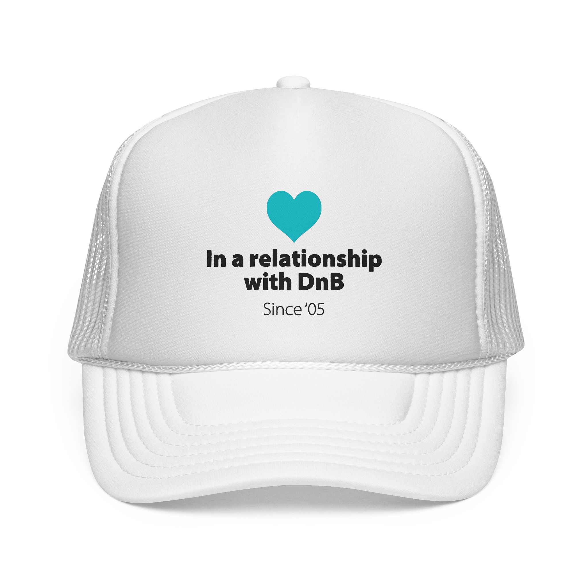 Trucker Cap – "In a Relationship with DnB Since '05" Retro Drum & Bass Hat - Image 1