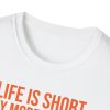 Life is Short Buy More Records T-Shirt - Thumbnail Image 4