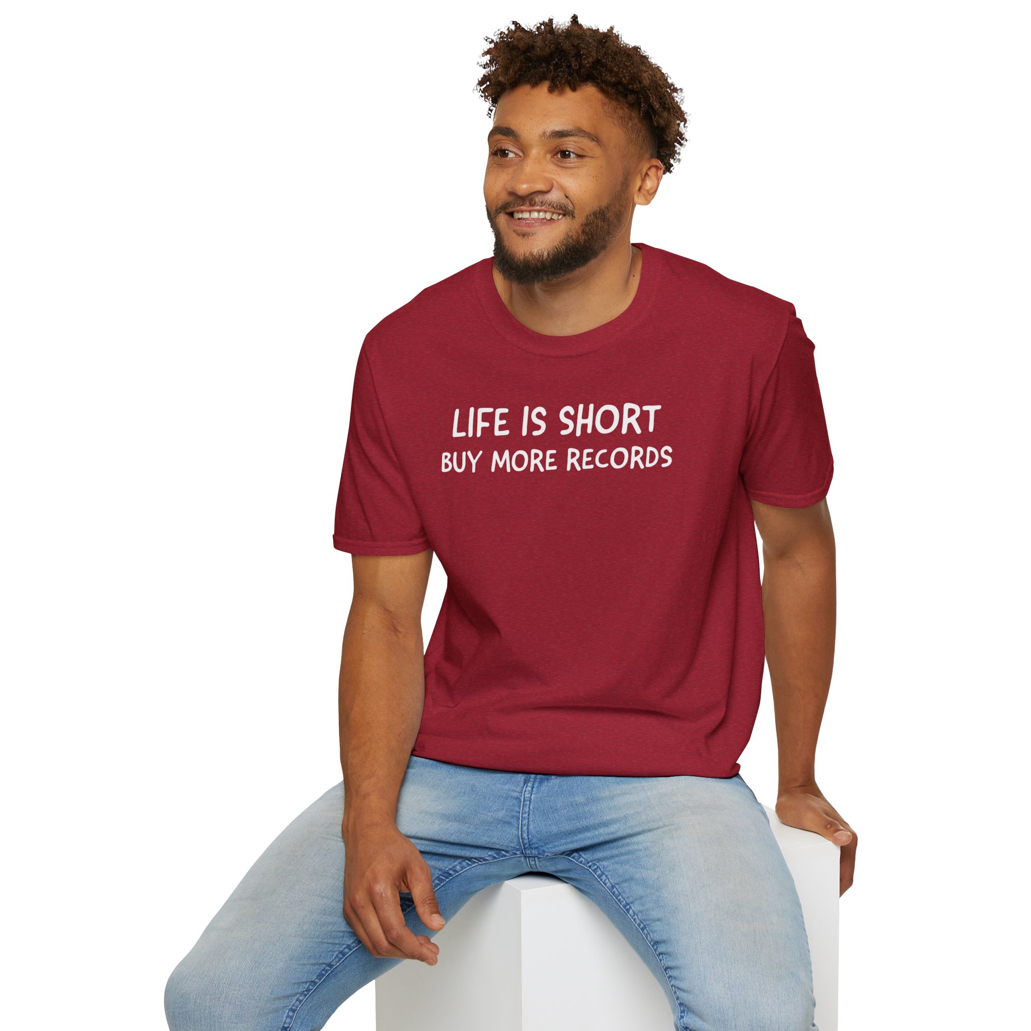 Life Is Short Buy More Records T-Shirt — Vinyl Lover Tee - Image 104