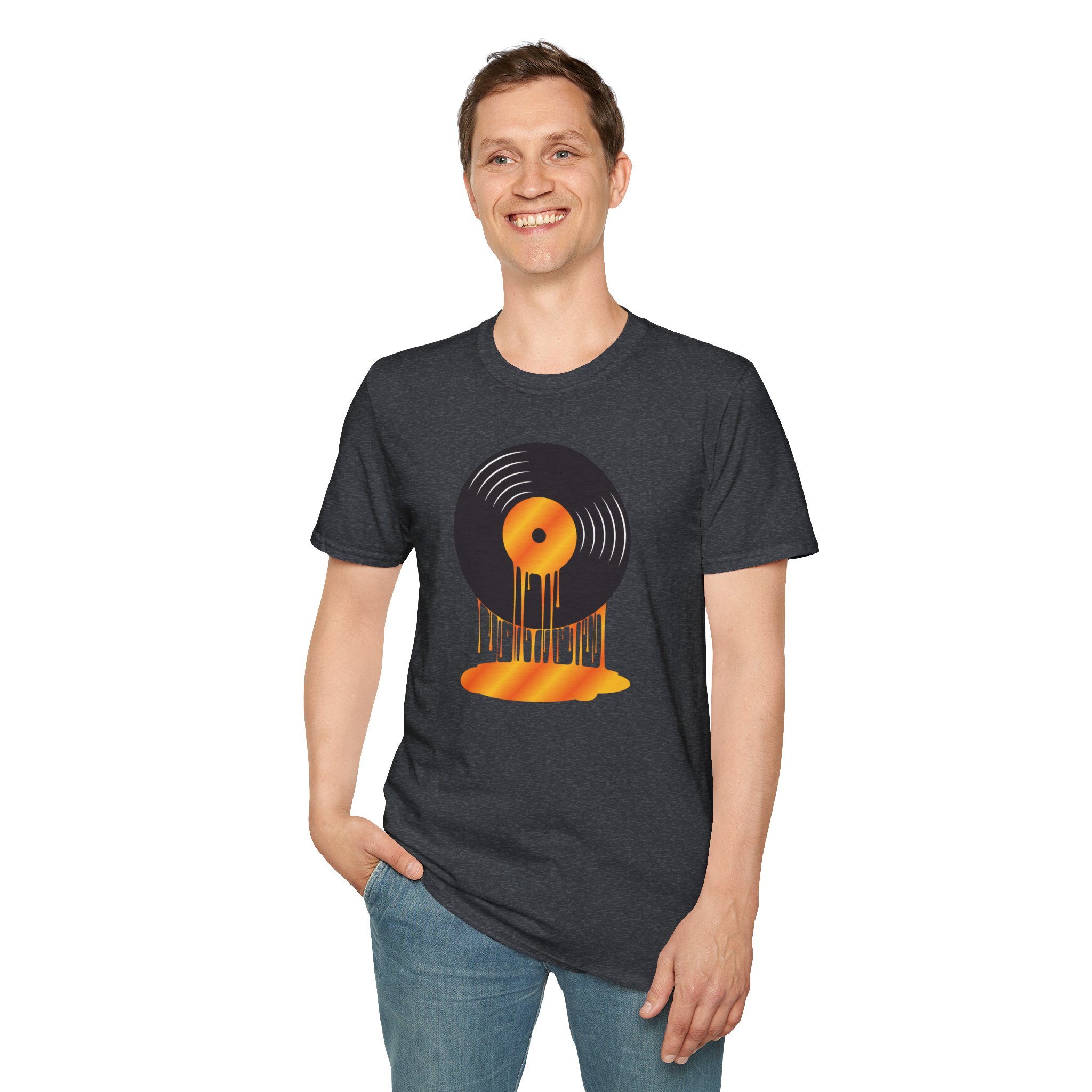 Melting Vinyl Record T-Shirt – Retro Music Tee - Image 114