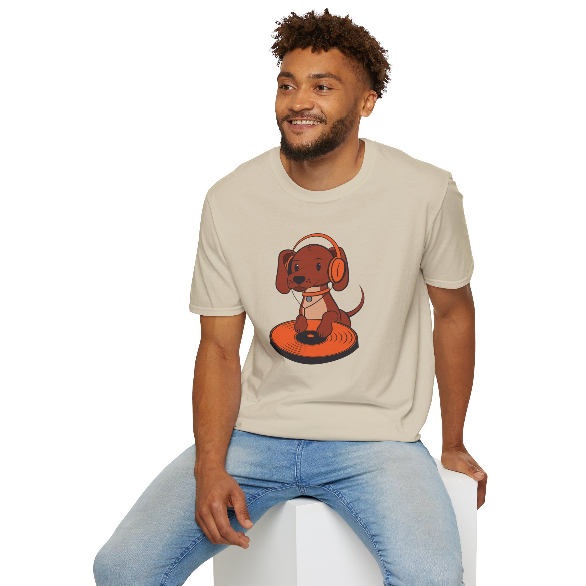 DJ Dachshund Tee — Cute Dog with Headphones Graphic T-Shirt - Image 30