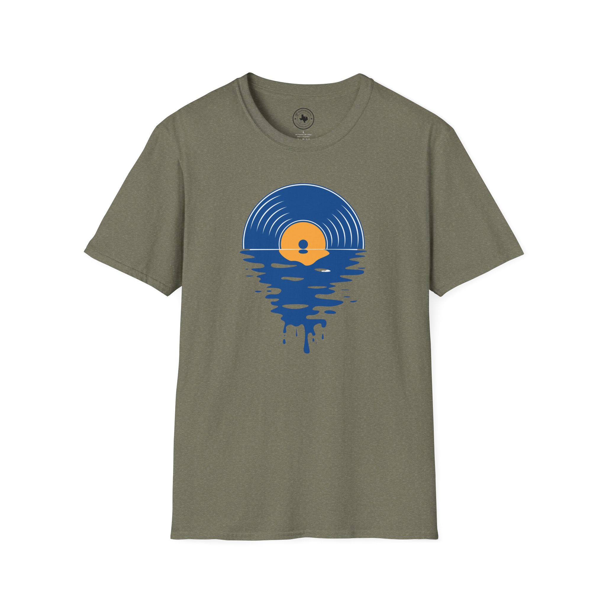 Sunset Vinyl Record T‑Shirt — Retro Music Lake Graphic Tee - Image 181