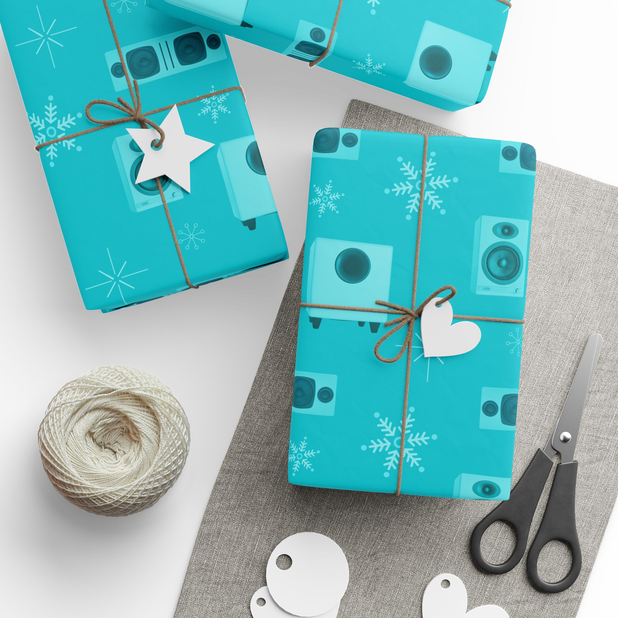 Holiday Wrapping Papers - Teal - Image 7