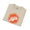 Orange Bass Guitar Badge T-Shirt — Retro Musician Tee for Bass Players - Thumbnail Image 22