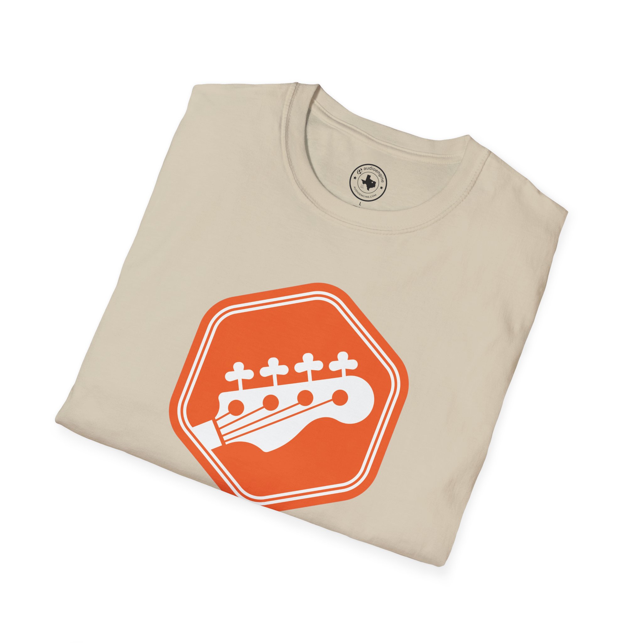 Orange Bass Guitar Badge T-Shirt — Retro Musician Tee for Bass Players - Image 22