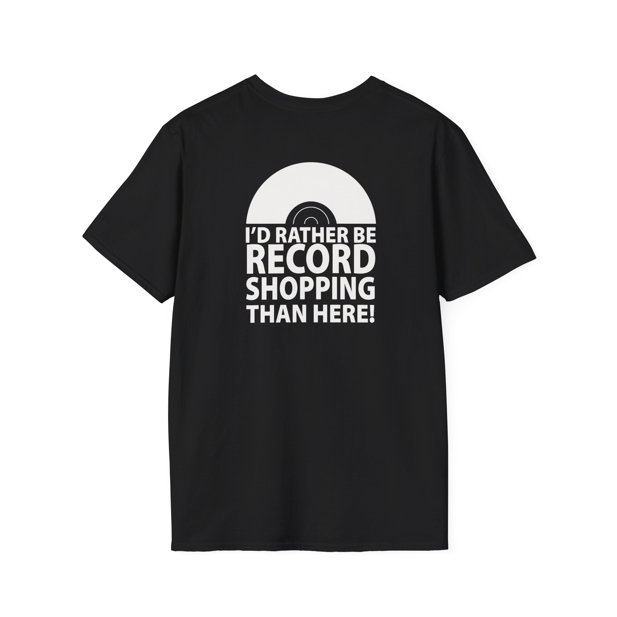 Record Shopping T‑Shirt — “I’d Rather Be Record Shopping Than Here!” Vinyl Lover Tee - Image 8