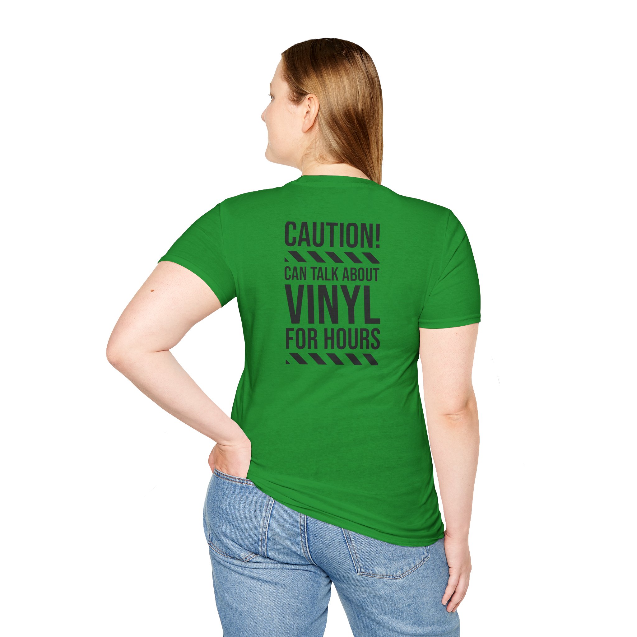 Vinyl Lover T-Shirt — "Caution! Can Talk About Vinyl For Hours" Graphic Tee - Image 71