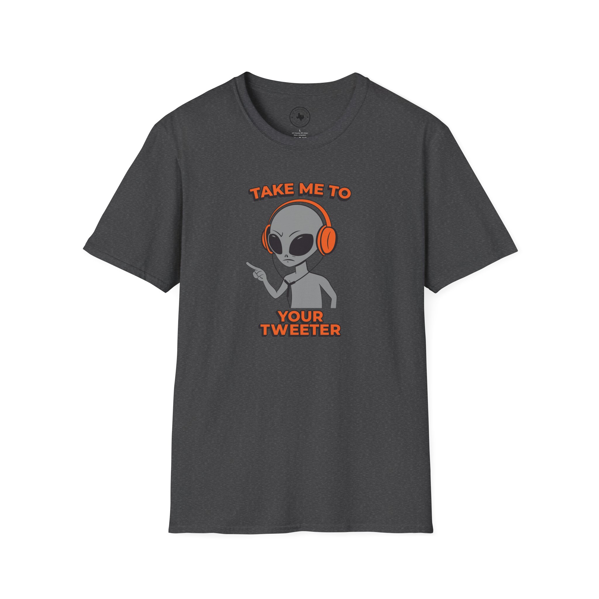 Alien DJ T-Shirt — "Take Me To Your Tweeter" Graphic Tee - Image 2
