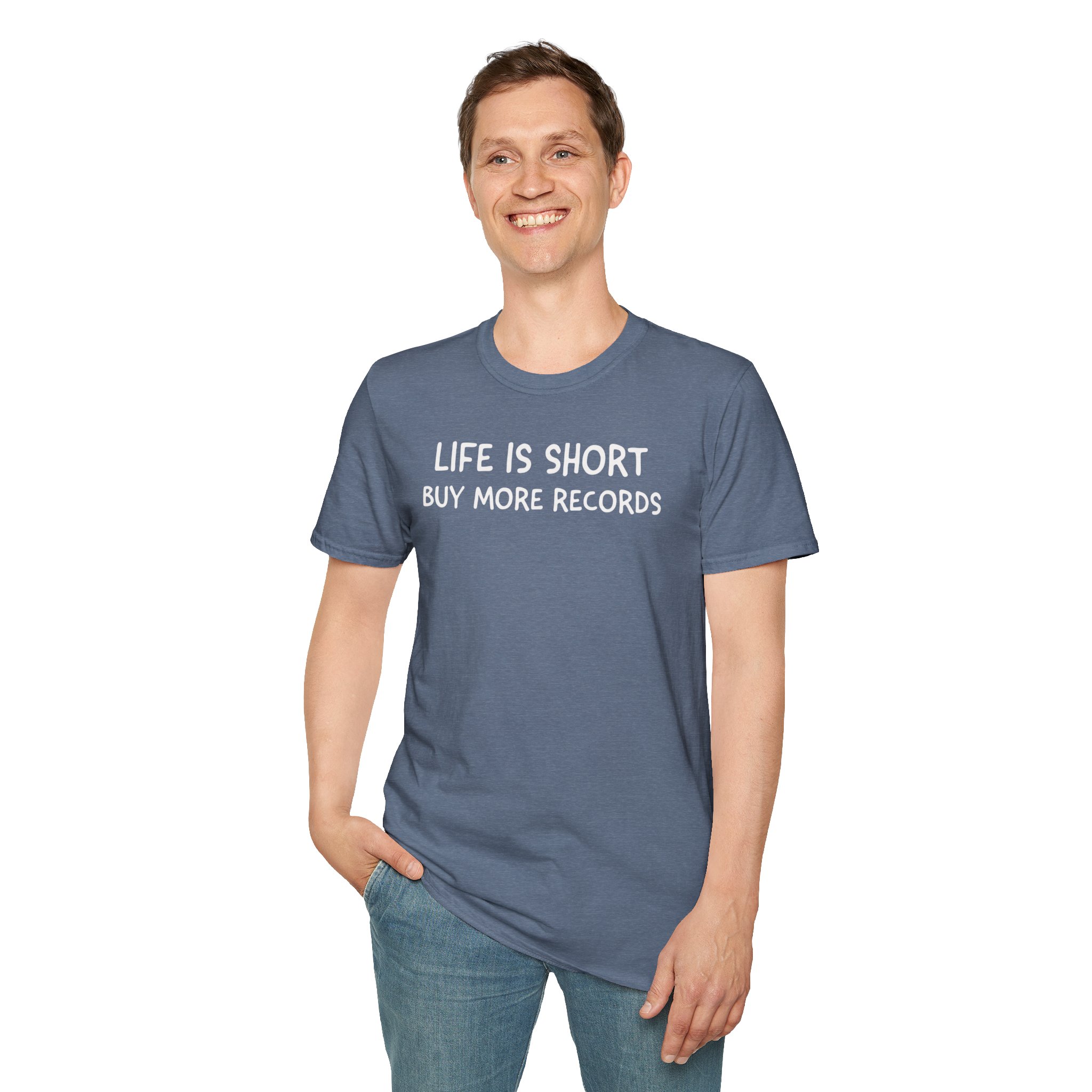 Life Is Short Buy More Records T-Shirt — Vinyl Lover Tee - Image 62