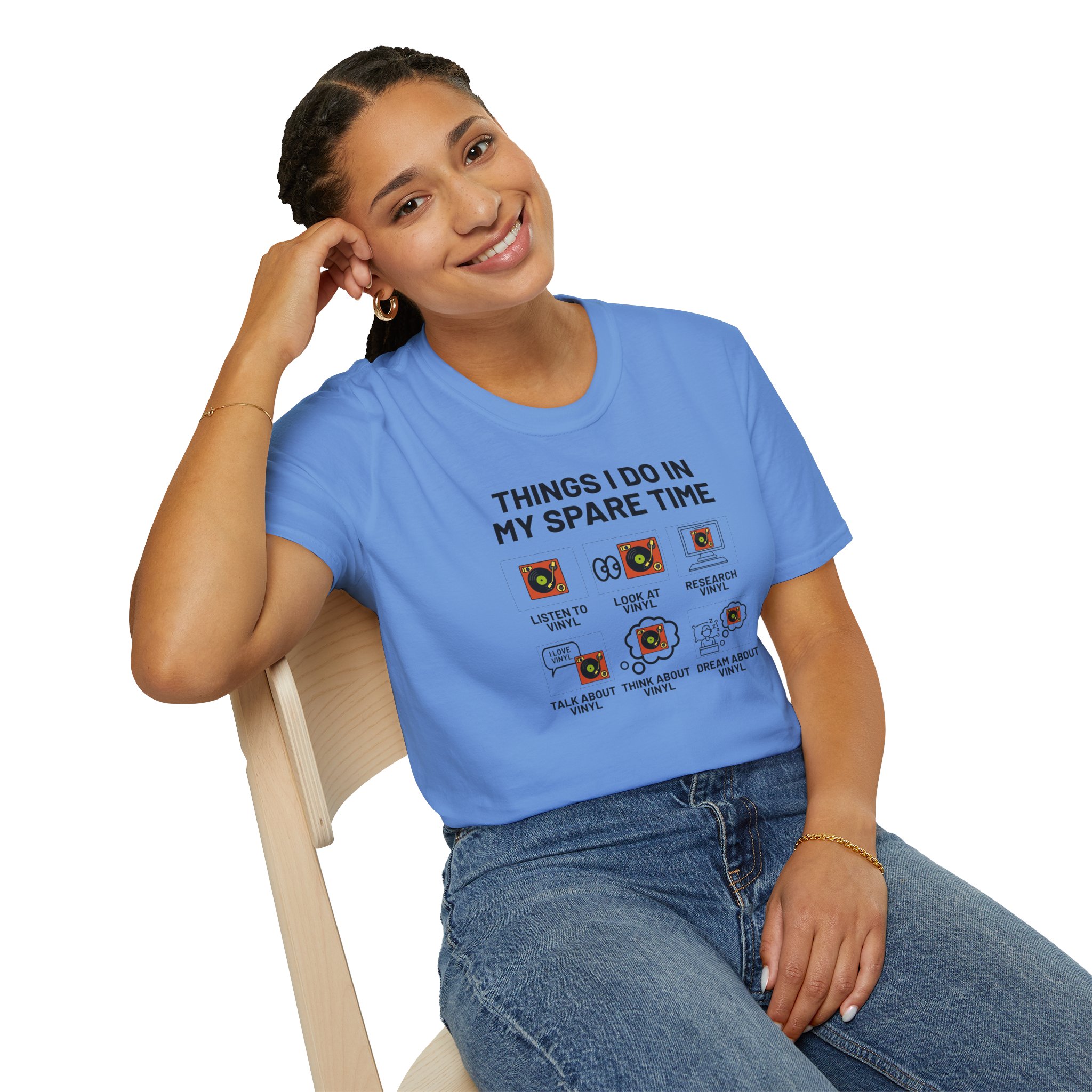 Things I Do In My Spare Time T-Shirt — Funny Hobbies Graphic Tee - Image 85