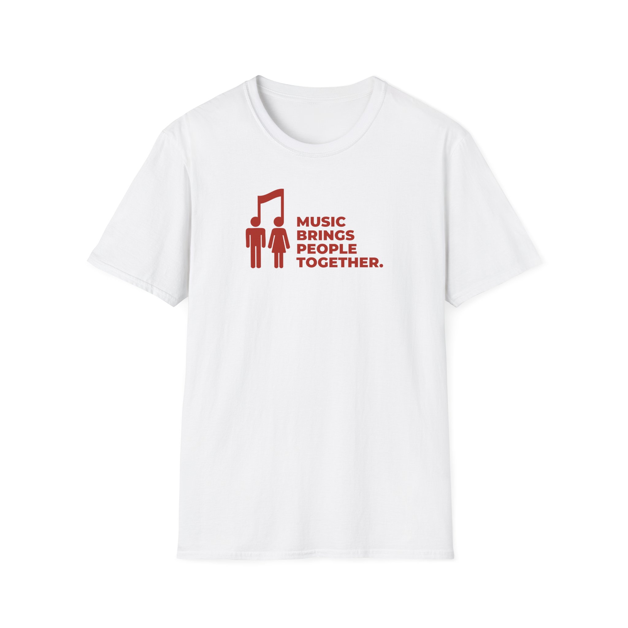 Music Brings People Together Unisex Softstyle T-Shirt - Image 5