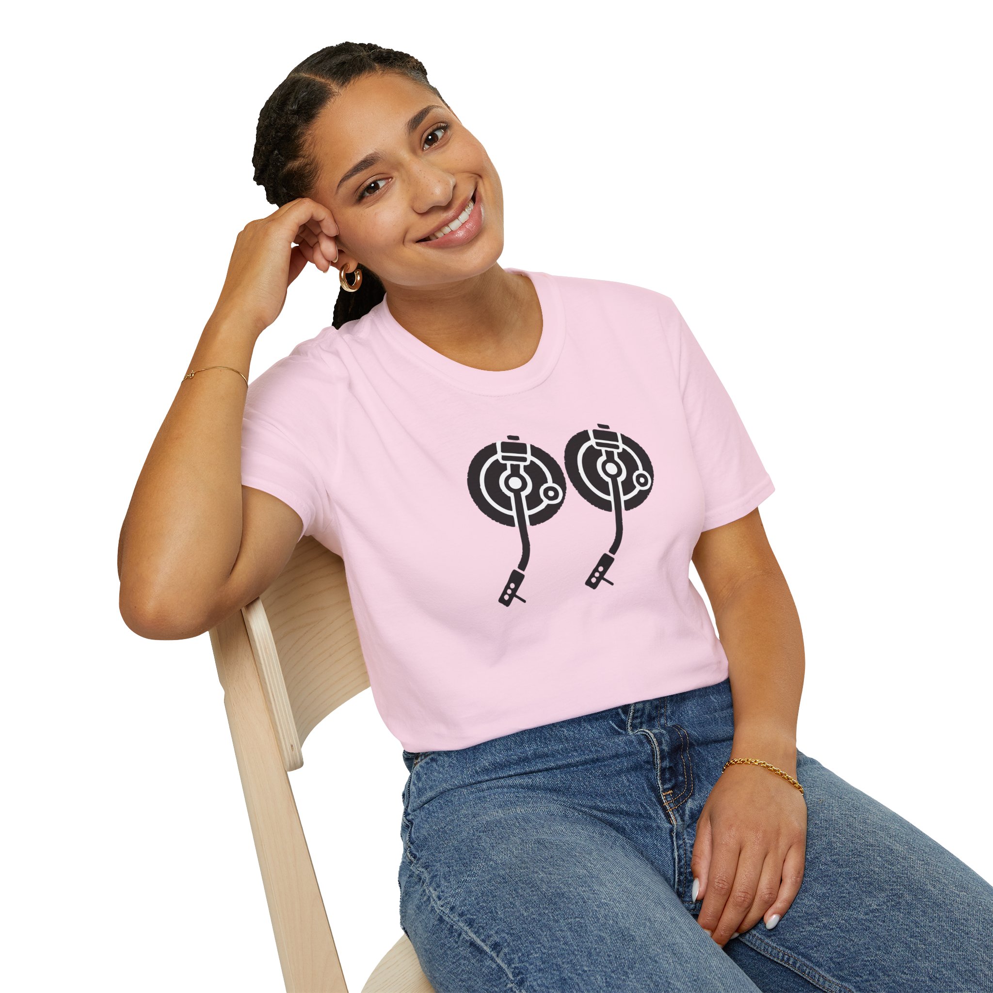 Record Player Turntable Tee — Retro DJ Vinyl Graphic T-Shirt - Image 138