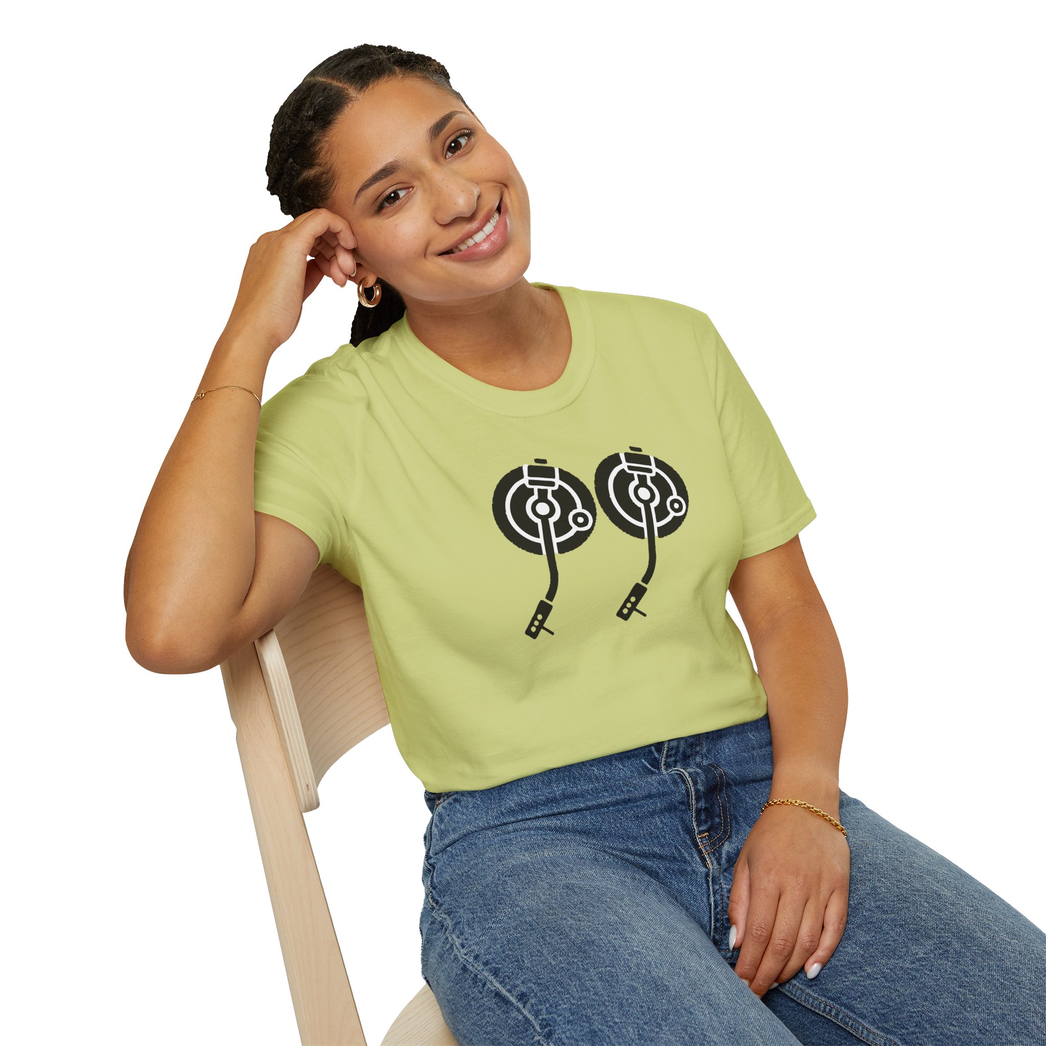 Record Player Turntable Tee — Retro DJ Vinyl Graphic T-Shirt - Image 78