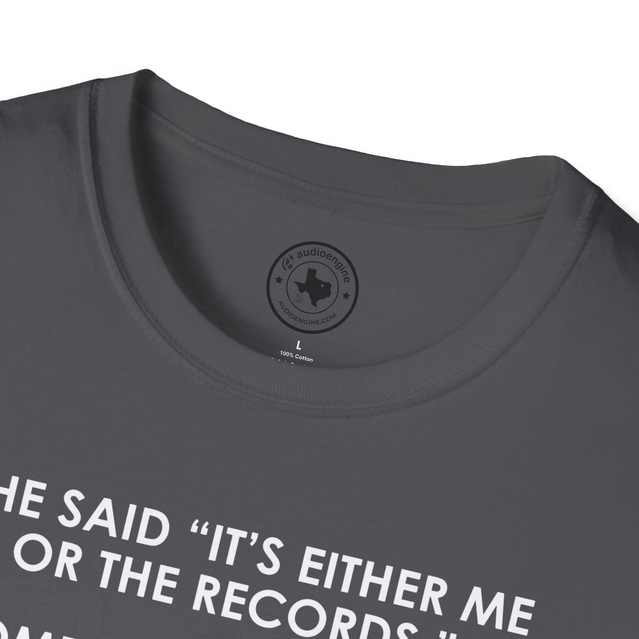 T-Shirt — “She Said ‘It’s Either Me or the Records.’ Sometimes I Miss Her.” Funny Music Lover Tee - Image 45