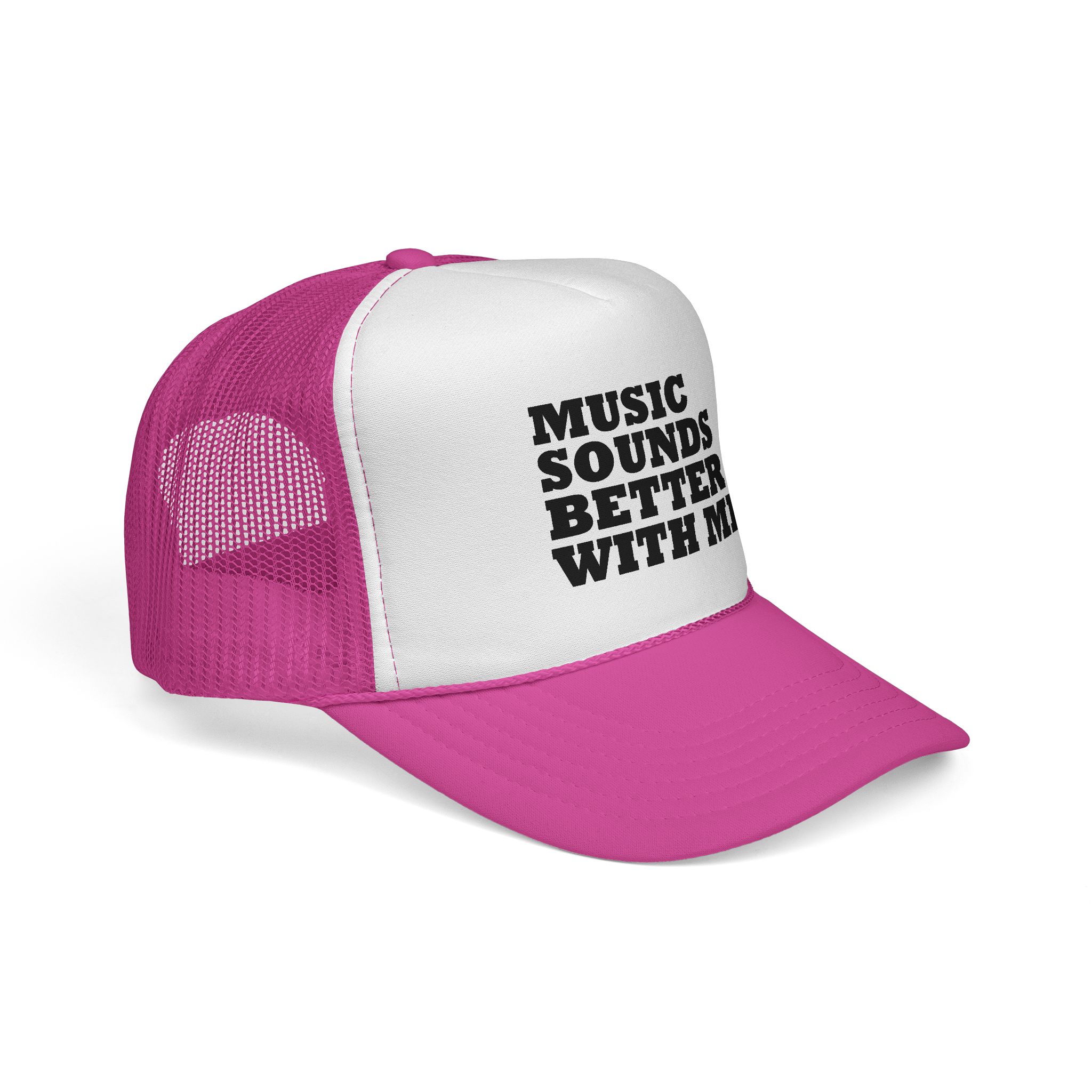 Music Vibe Trucker Cap - "Music Sounds Better With Me" - Image 31