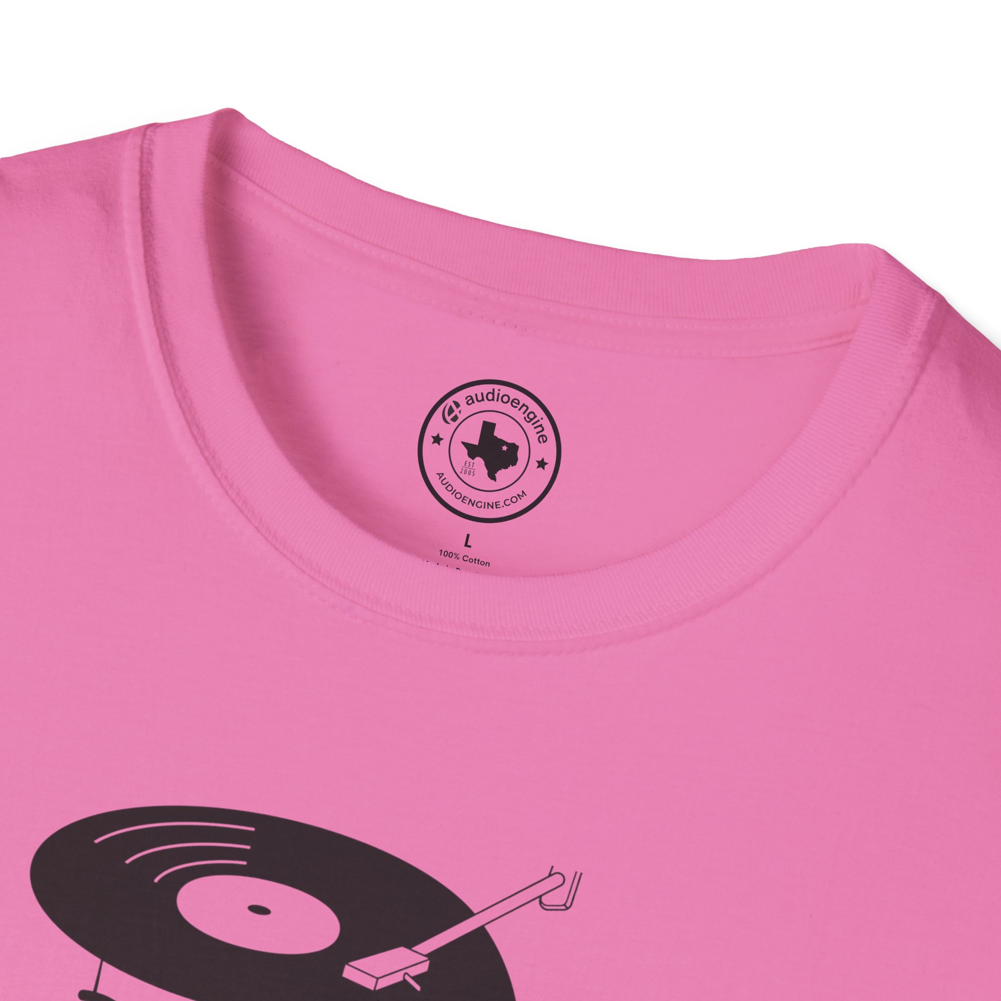 Retro Vinyl Head Illustration T-Shirt - Image 115