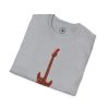Electric Guitar Graphic T-Shirt — Red Psychedelic Music Tee - Thumbnail Image 49