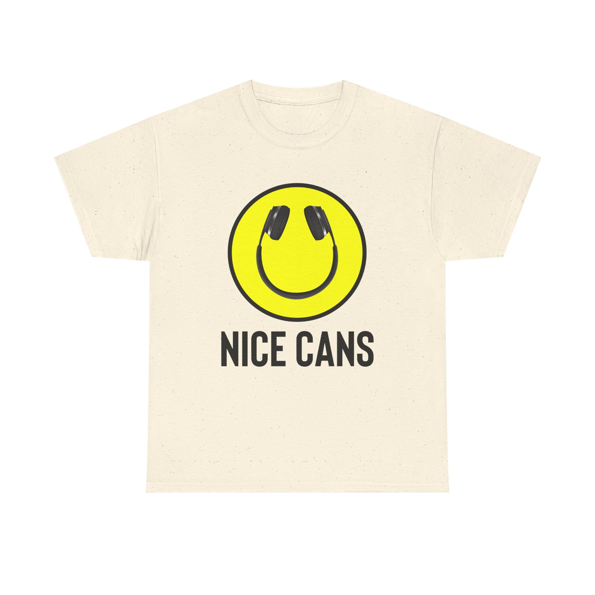 Funny Music Lover Tee - "Nice Cans" Unisex Heavy Cotton Shirt - Image 1