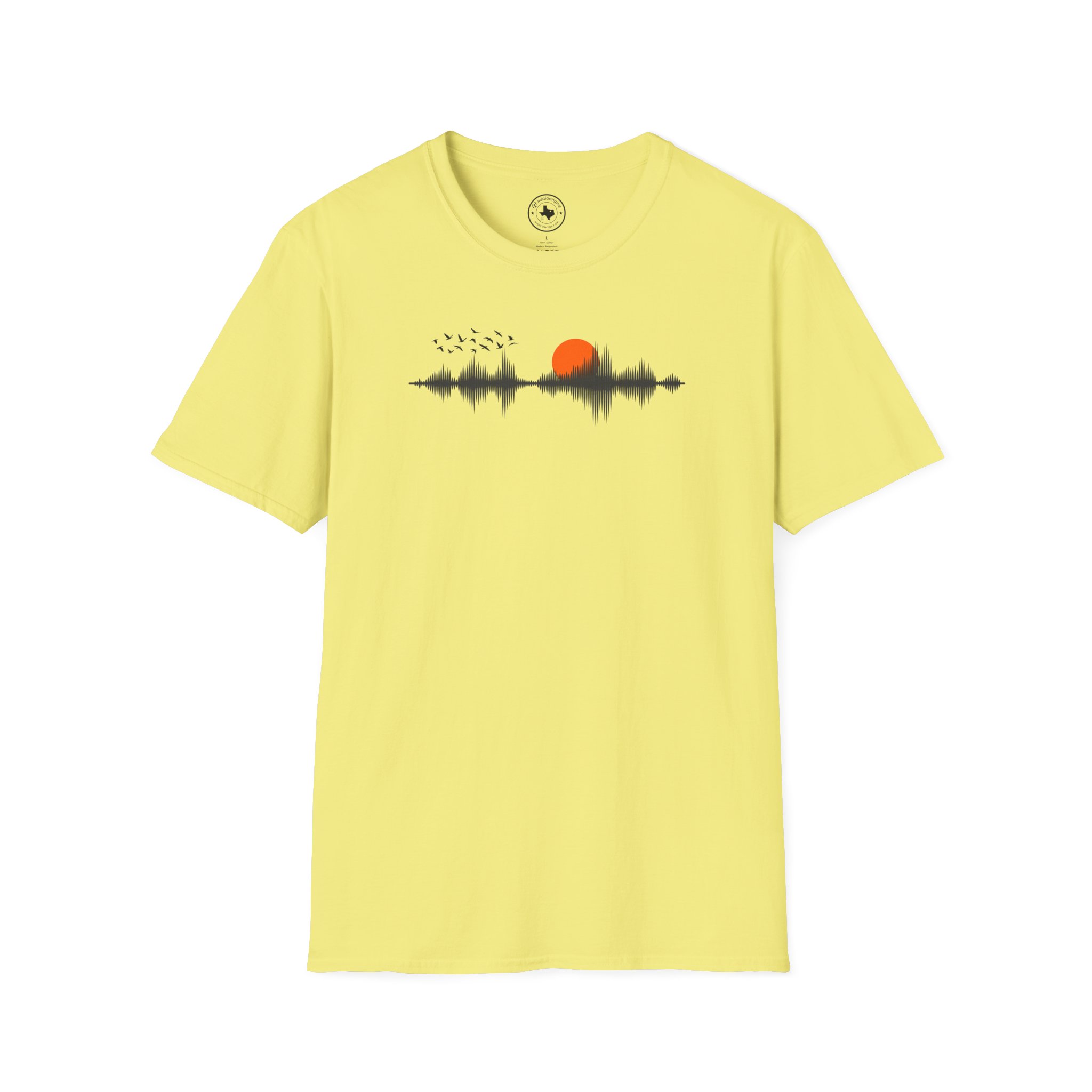 Sunset Soundwave T-Shirt — Minimal Nature Waveform Tee - Image 49
