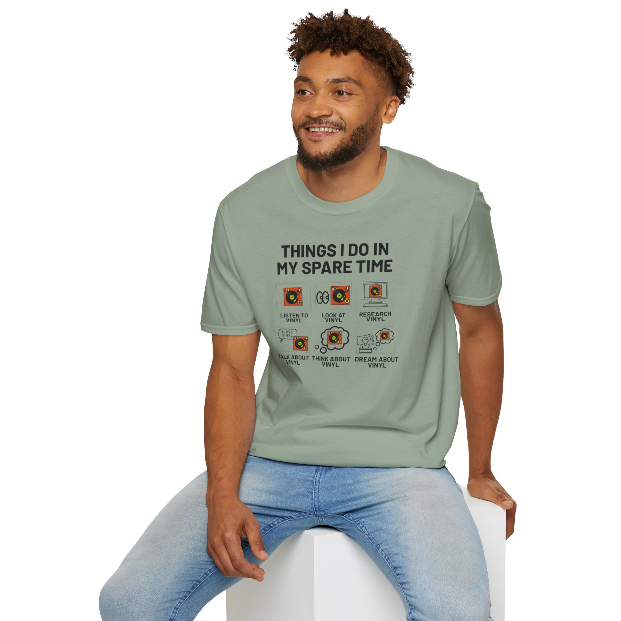 Things I Do In My Spare Time T-Shirt — Funny Hobbies Graphic Tee - Image 76
