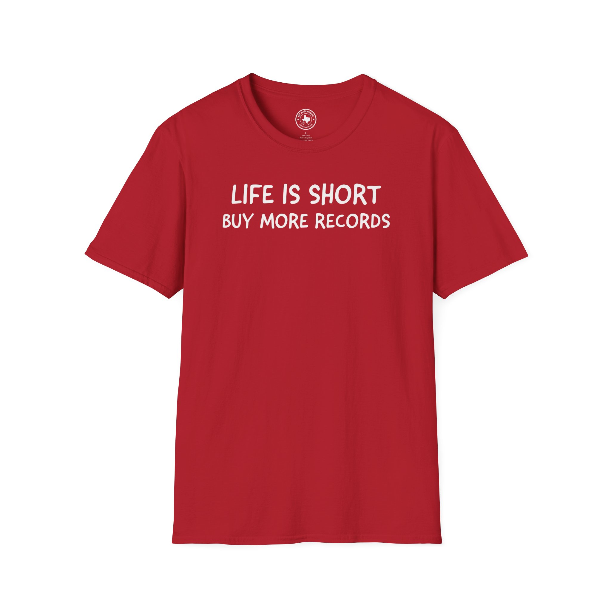 Life Is Short Buy More Records T-Shirt — Vinyl Lover Tee - Image 105