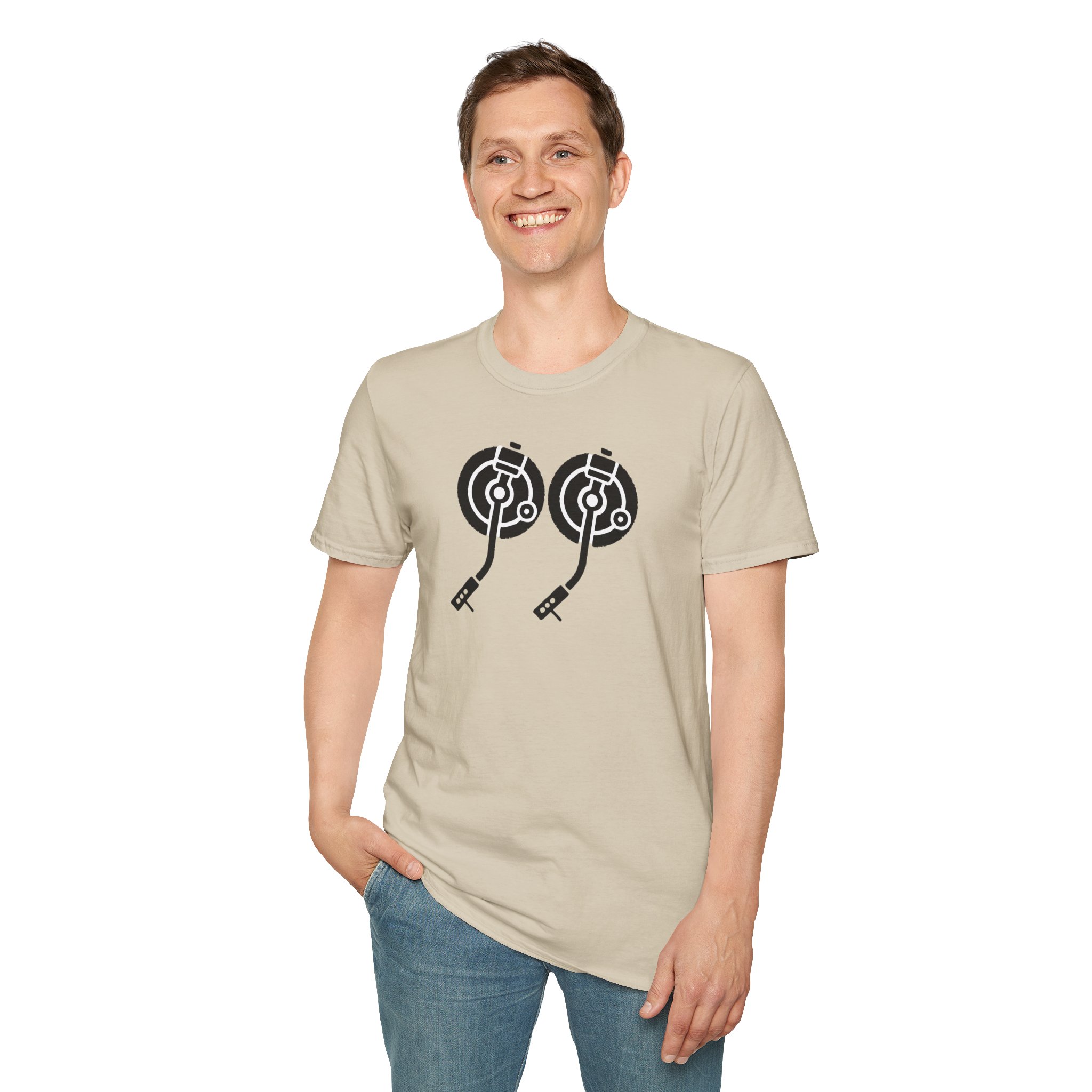Record Player Turntable Tee — Retro DJ Vinyl Graphic T-Shirt - Image 36
